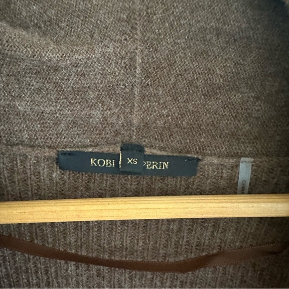Kobi Halperin Women’s XS Brown Bryn Cashmere Cardigan Sweater Minimalist Classic - Picture 7 of 8